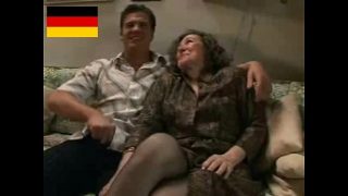 German Granny Loves Hard Fuck With Younger cock